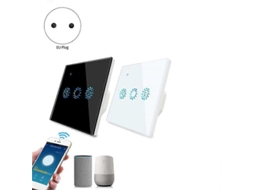 Lurelia Iluminação Led Tuya Smart Life Led Dimmer Wi-fi Smart Light Touch Switch Com Dimmer E Plugue Eu Para Casa