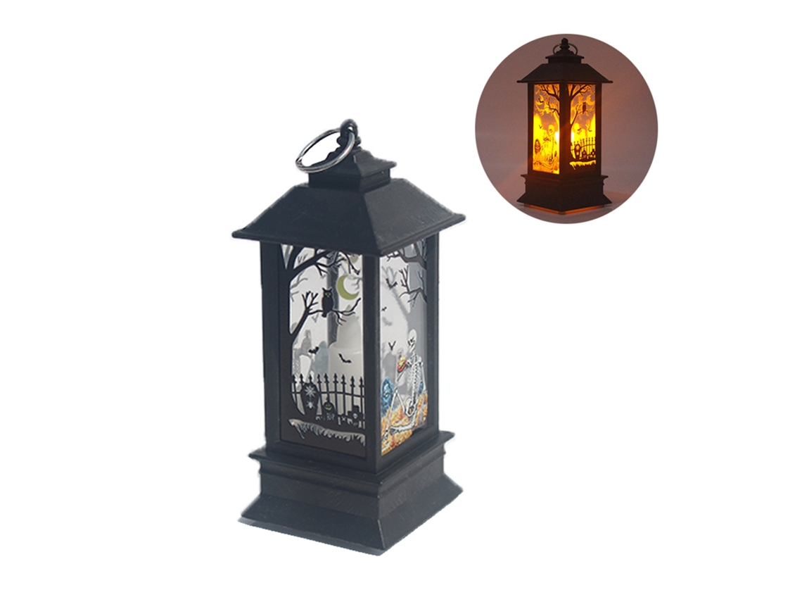 Lanterninha de Halloween para Decoração Fantasma e Osso LAXISCREED
