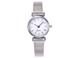 Relógio de Pulso Feminino Vansvar de Quartzo com Pulseira de Liga Branco