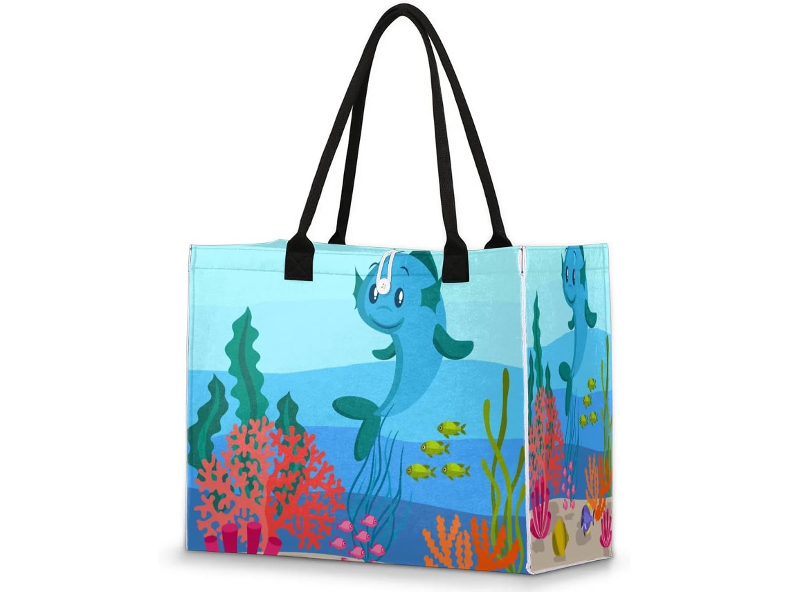 Bolsa Tropicallife Arco-íris Estampa de Mulheres e Meninas 42x17x33 cm