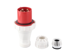 Tomada Industrial Cee, Conector De Aviação Ip67 À Prova D'água, 5 Pinos, 63 A, 220, 415 V, Vermelha, Para Uso Externo