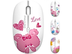 Lurelia Rato Semi-fio, Bonito E Silencioso, Com Receptor Usb