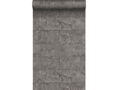 Papel De Parede Blocos De Calcário Em Meio Tijolo Taupe 53 Cm X 10,05 M Origin Wallcoverings