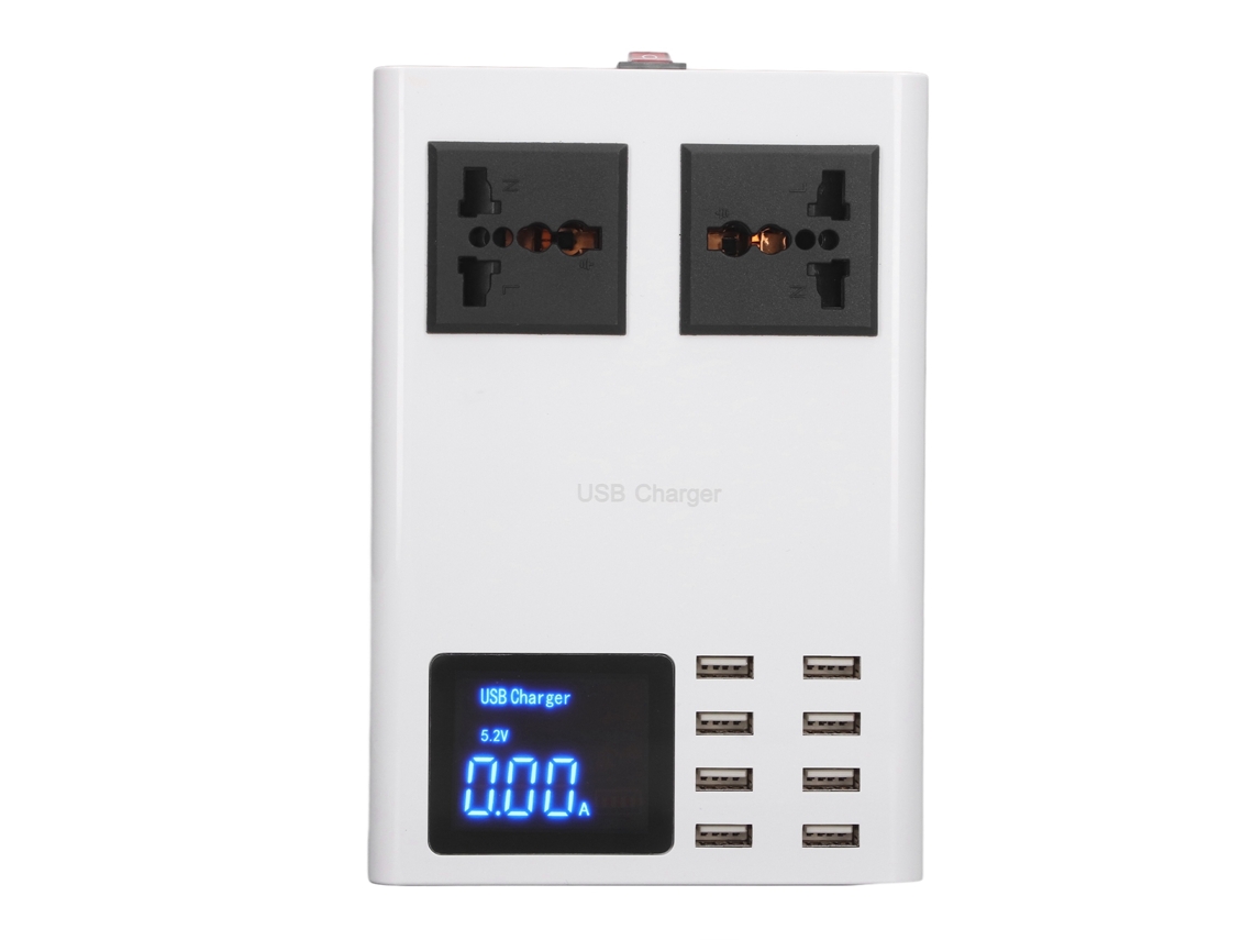 Laxiscreed Carregador Usb Led De 8 Portas Com Proteção Contra Sobretensão E Sobrecarga