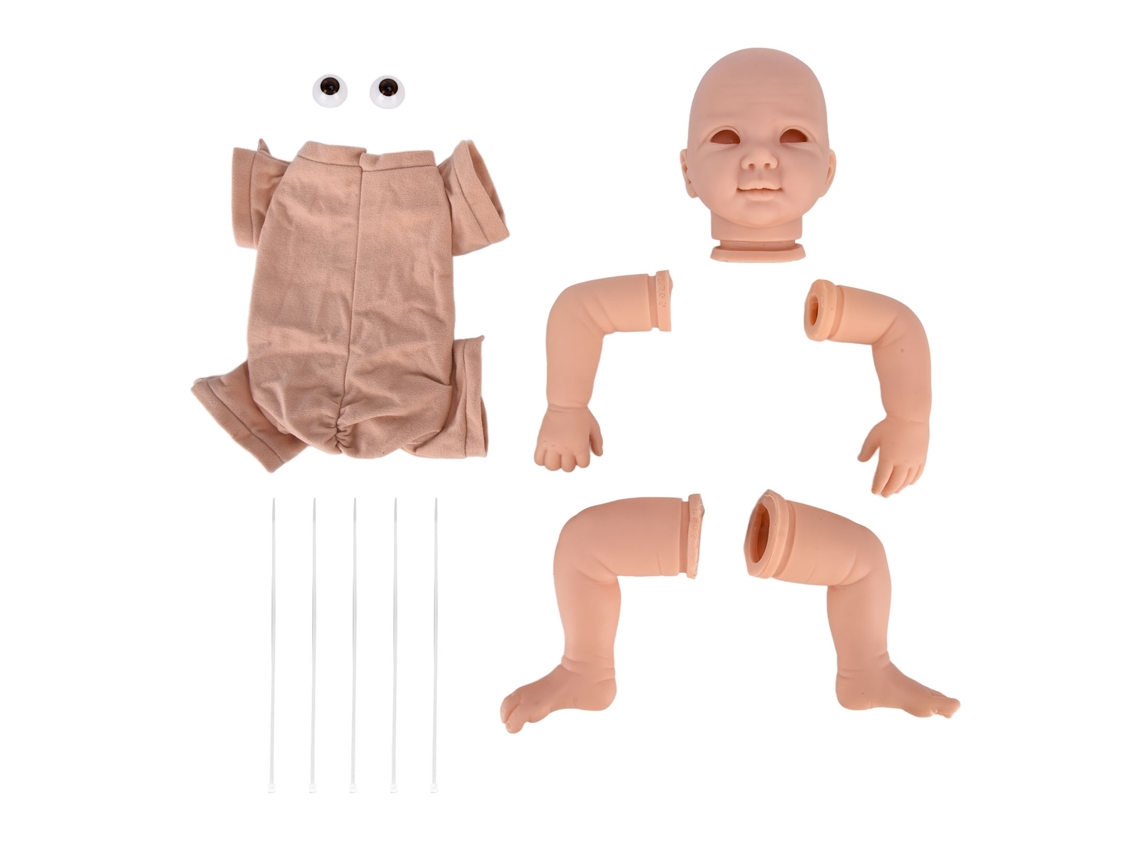 Mali kit de Boneca Reborn 21 Polegadas Vinil Macio Diy Peças Não Pintadas Moldes Acessórios para Crianças