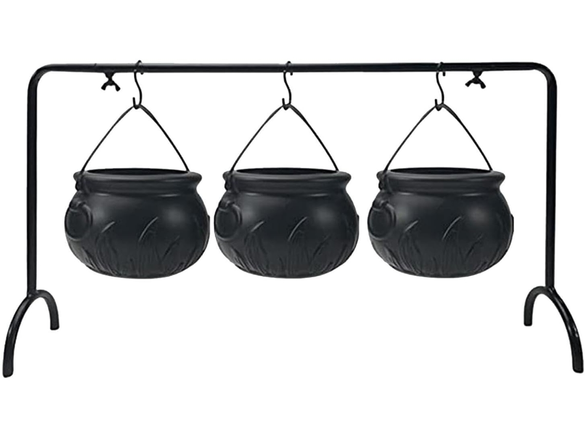 Caldeirão De Bruxa Com Suporte Para Grandes Ornamentos Decorativos |