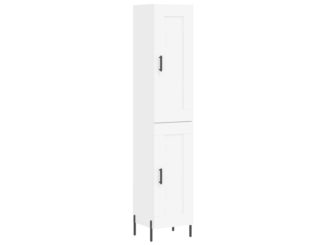 Armário Alto 34,5x34x180 Cm Madeira Processada Branco MAISON EXCLUSIVE