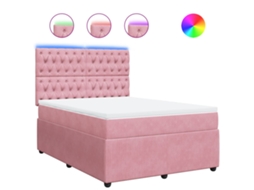 Box Spring Bed, Box Spring Beds Vidaxl Cor-de-rosa Veludo (160 X 200 Cm)