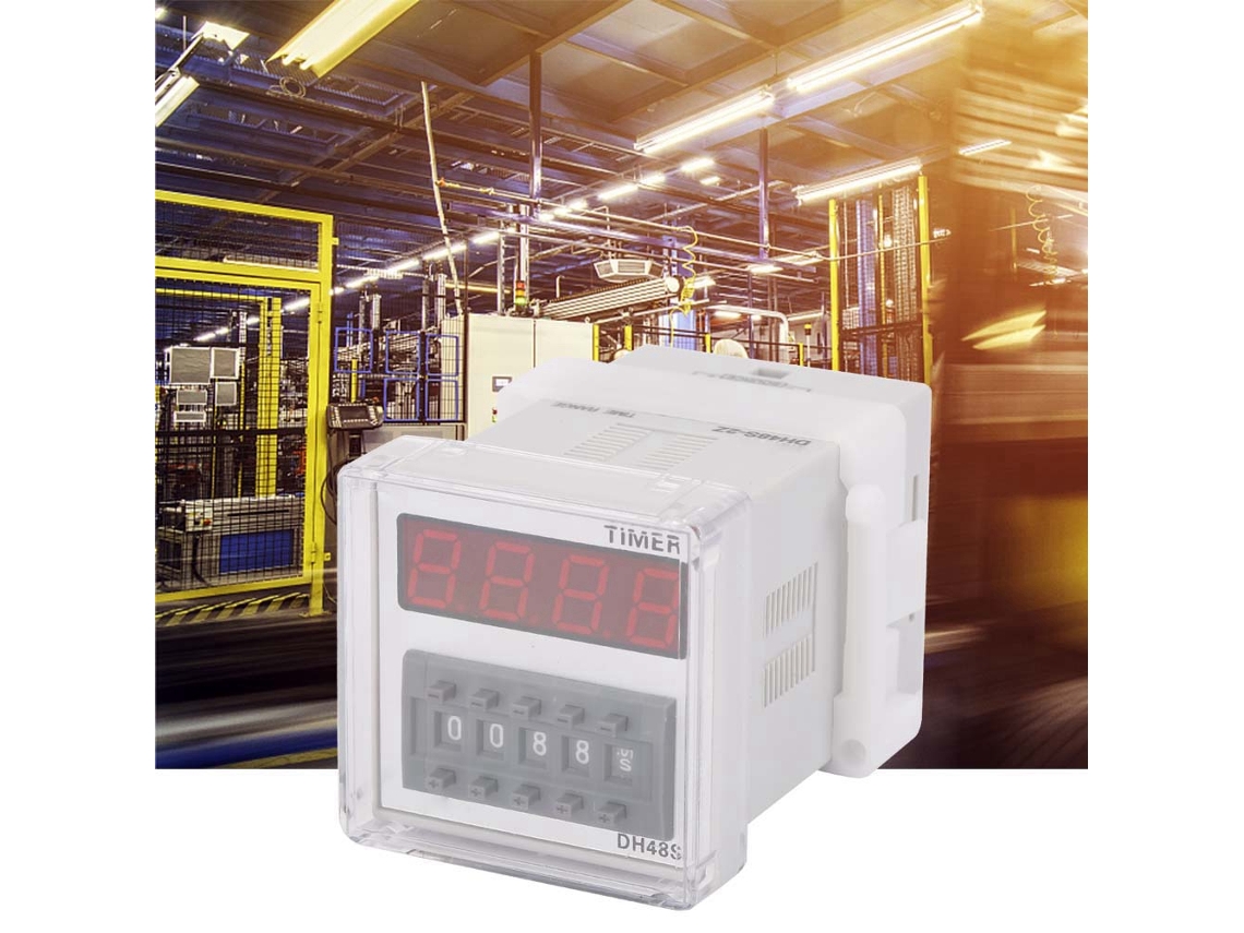 Relé De Temporização Laxiscreed Dh48s 2z Com Display Lcd E Alta Precisão