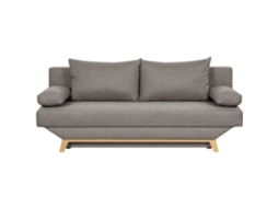 Banco conversível de 3 lugares com gaveta de armazenamento - Tecido Taupe - 187 x 91 x 82 cm AUCUNE