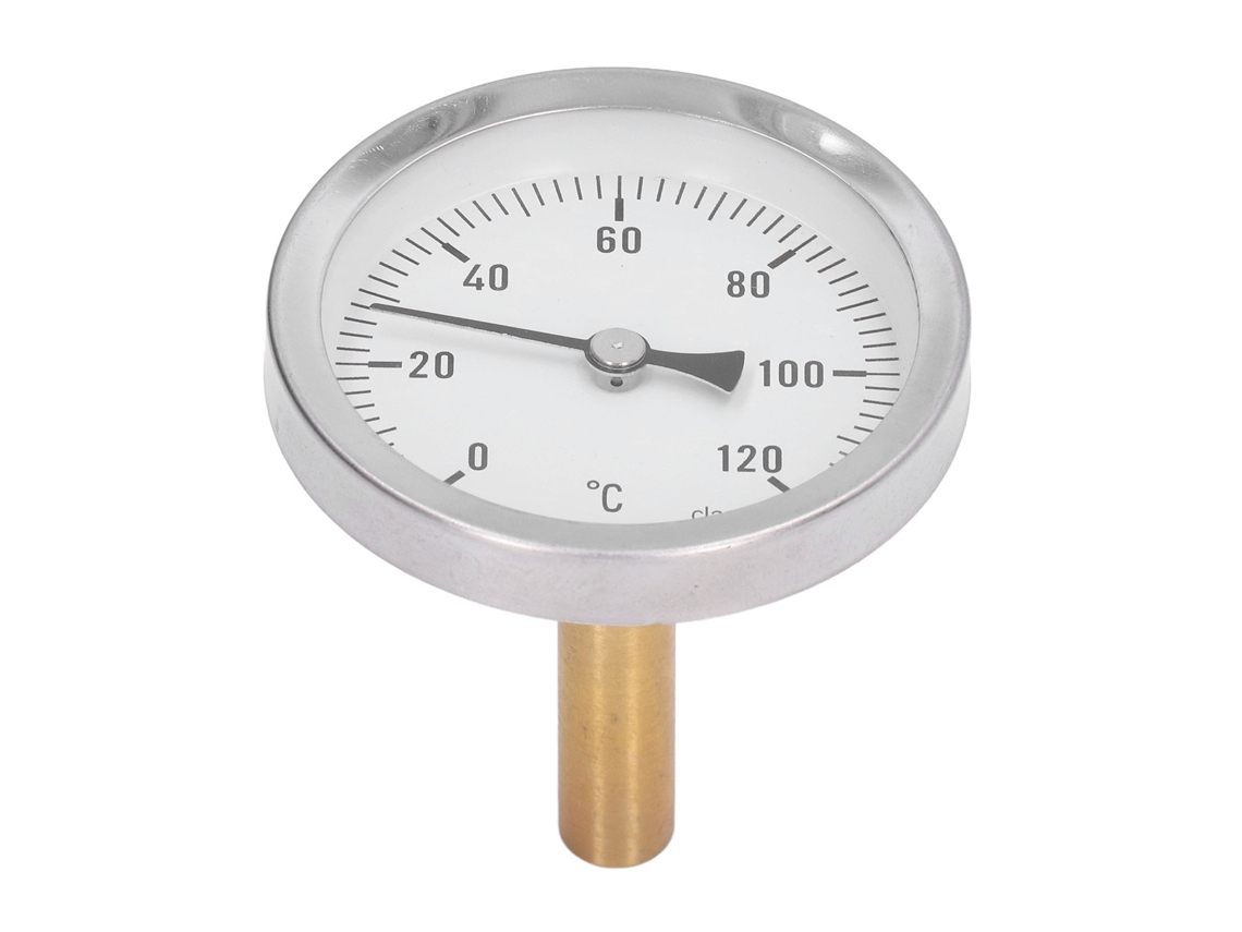Termômetro Para Churrasco Com Mostrador De 63 Mm, Bimetálico, Medidor Temperatura 0 A 120 °c. Aquaforge