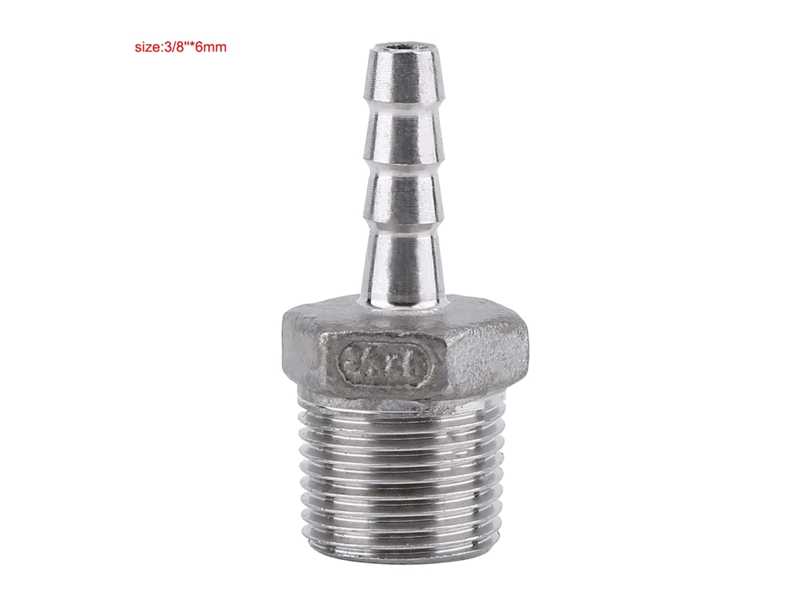 Laxiscreed Conector De Tubos Com Rosca Macho Para Mangueira 3/8 Pol E 6mm Para Ligação Eficiente