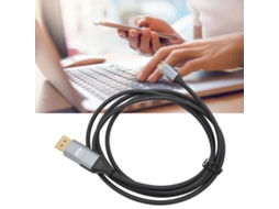 Aetheria adaptador Usb C para Displayport 4k 60hz 10gbps 1.8m Type C para Dp Plug And Play
