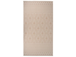 Vidaxl Tapete De Tecido Plano Para Exterior 80x150 Cm Riscas Castanhas