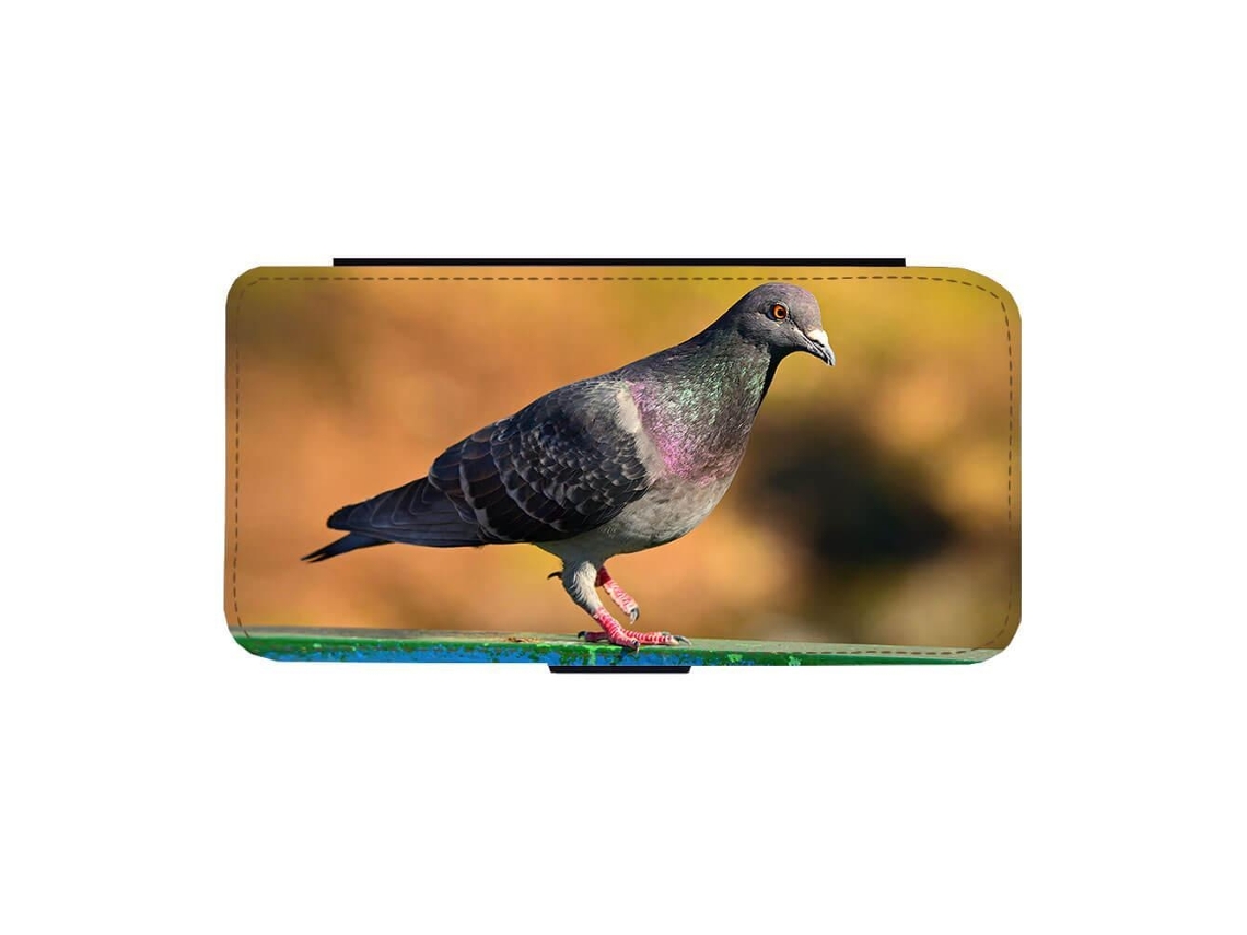 Capa Flip Para Iphone 17 Com Desenho De Pássaro E Pombo