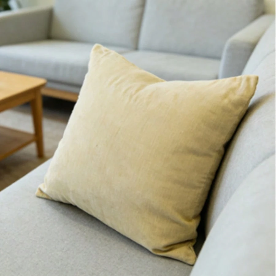 Almofada Veludo Chenille 45cm Macia Conjunto 2 Sofá Cama VOLTEDGE