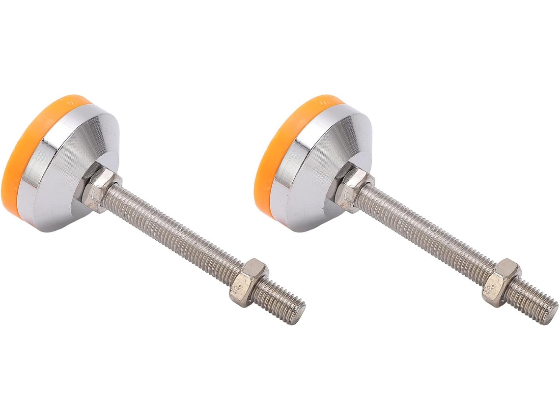 2 Peças Pés Niveladores De Parafuso Para Móveis, Amarelos, Resistentes, Antiderrapantes, Com Absorção De Impacto, Modelo