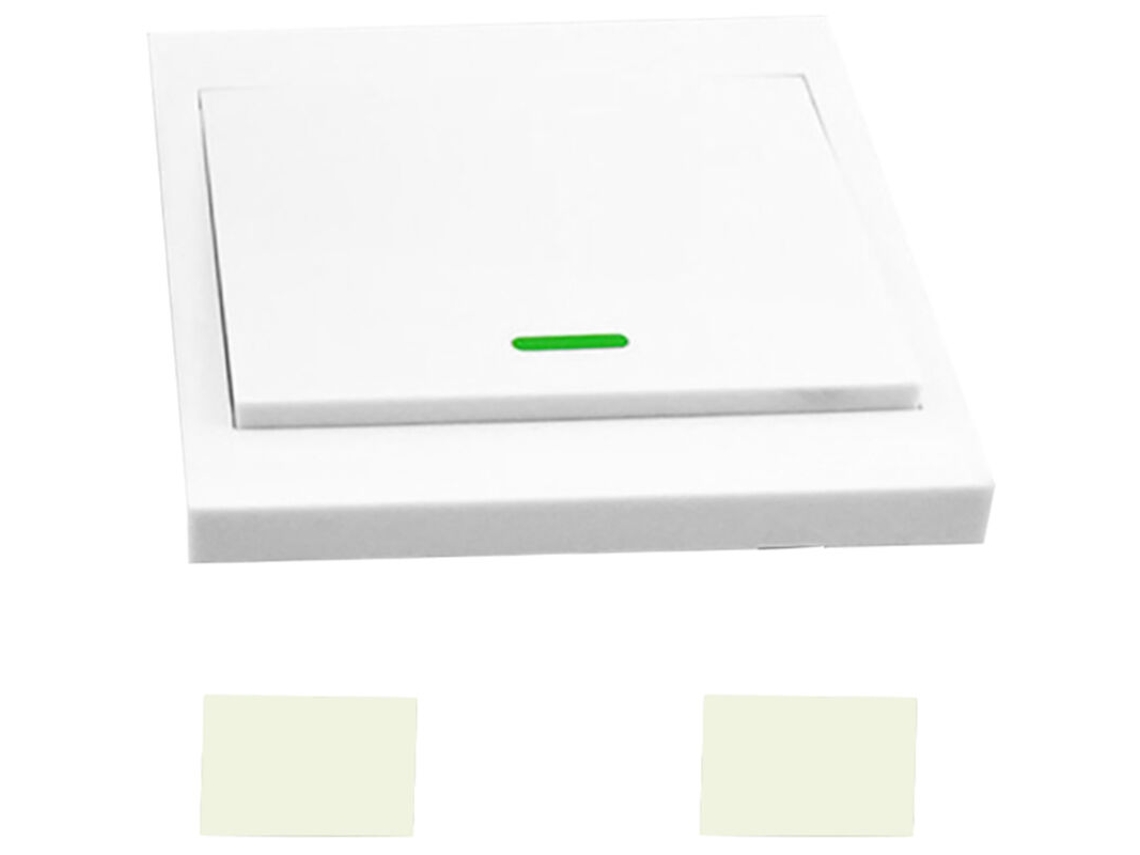 Interruptor de Parede com Botão Pressão, controle remoto 433 Mhz BRILVIBERA