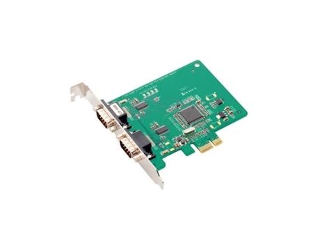 Placa Pci-E Express Serial 2 Portas Rs232 Db9 MOXA Cp102E Linux Windows 7 Xp Sete