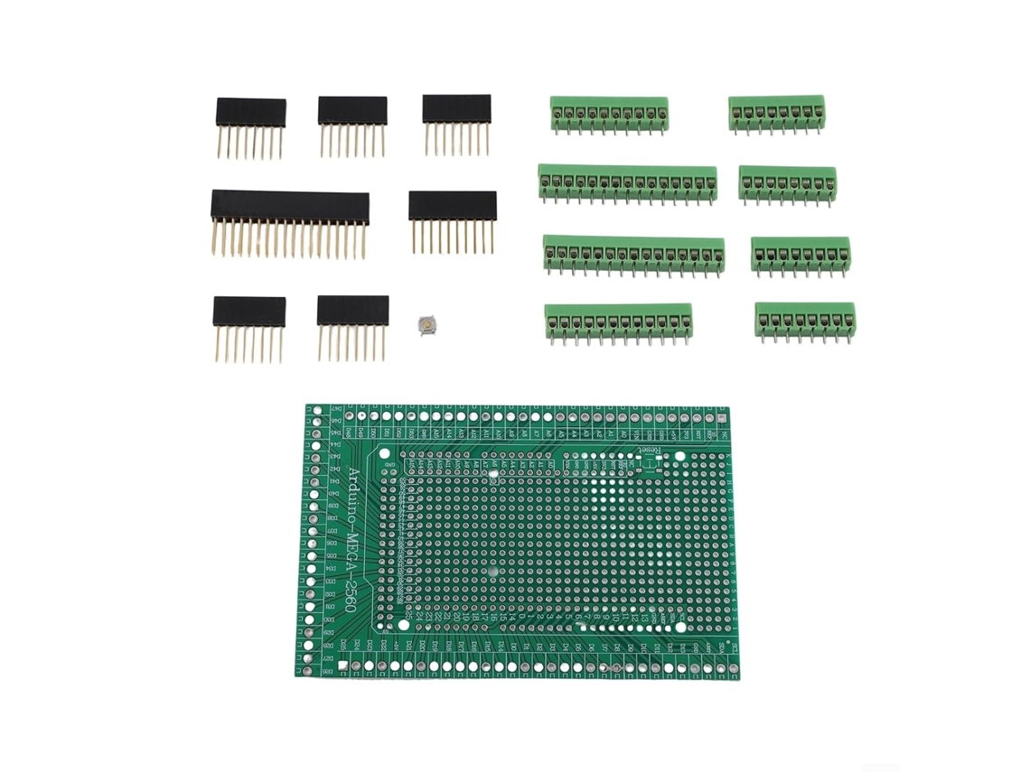 Kit De Proteção Para Bloco Terminais Parafuso Arduino Mega 2560 R3 Placa Expansão Fr 4com 84 Pinos E Espaçamento 3, 5mm