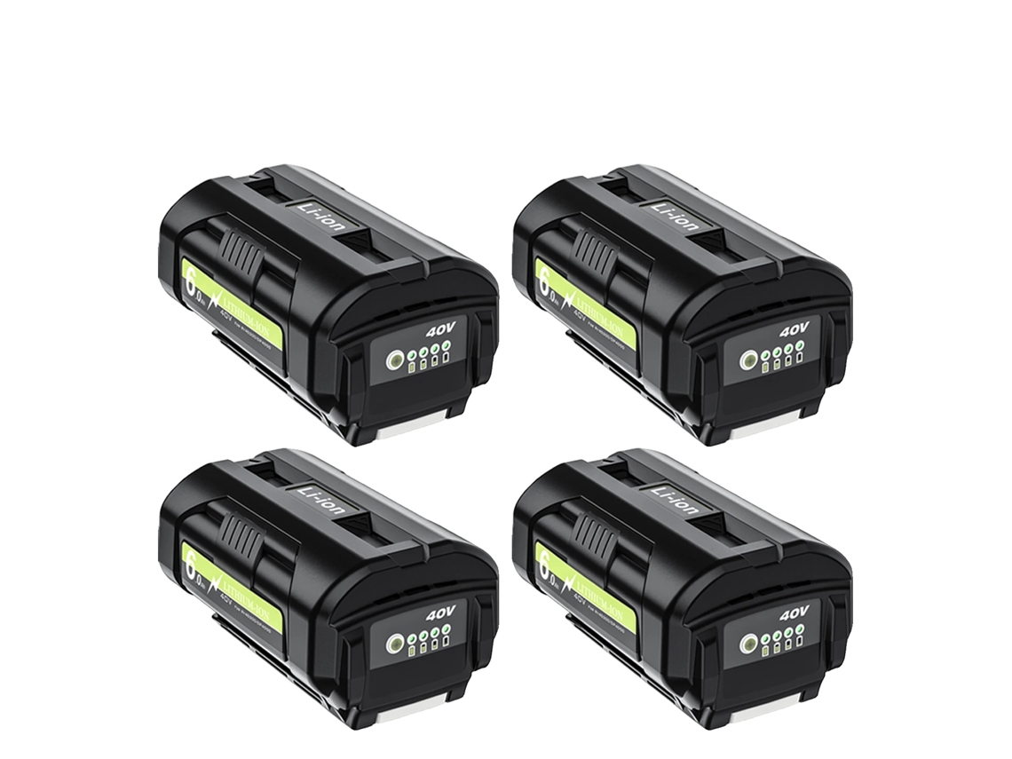 Bateria Recarregável, Capacidade De 6000mah, Saída De 40v, Compatível Com Ryobi, 4pcs 6.0ah Bateria