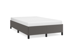 Bed Frame, Bed Frames Vidaxl Cinzeto Couro Artificial (120 X 190 Cm)