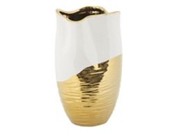Vaso Luxuoso Cm Ø 20x35 Único / Ouro Branco