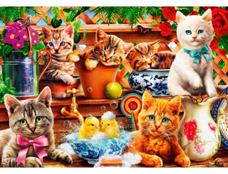 Puzzle Bluebird Gatinhos no Galpão 1000 Peças