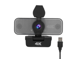 Câmera Web 4k Hd (com Microfone, Ângulo Amplo)