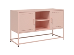Móvel de Tv 100,5x39x60,5 Cm Aço Rosa MAISON EXCLUSIVE