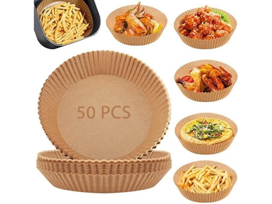 Gl15221-Bandeja de Papel Descartável para Fritadeira de Ar. 30-50-100 Peças. Assadeira de Silicone. para Óleo. Forno. Revestimento YWEI