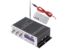 Amplificador de potência HiFi Bluetooth estéreo com controle remoto para carro e casa | S/MARCA