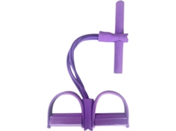 Puxador De Corda Elástica Resistência Com 4 Tubos Para Exercícios Abdominais, Ideal Alongamento, Treinamento