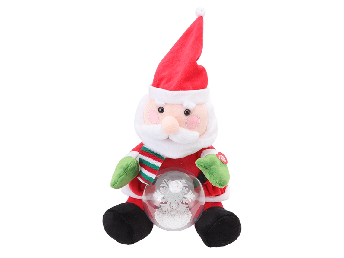 Brinquedo de Pelúcia Elétrico Natal Cantando Dançando | S/MARCA