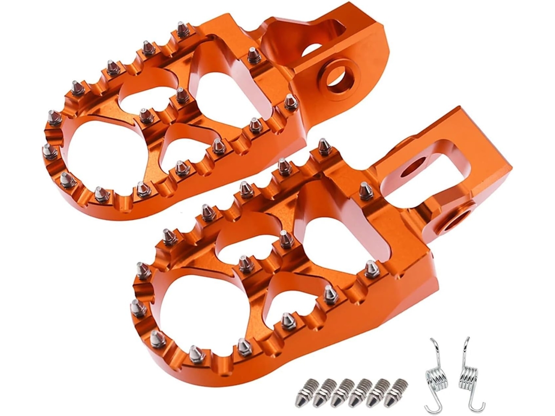 Apoios de Pés para Motocicleta Exc Excf Xc Xcf SX Pedaleiras Compatíveis Montagem Todas Peças Originais: