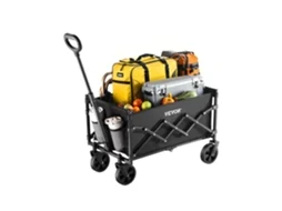 Carrinho Dobrável 660 X 450 X 460 Mm Capacidade De Peso De 102,06 Kg, Preto Vevor