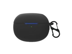 Capa De Silicone Com Fivela Para Realme Buds Air 3 Preto Brilvibera
