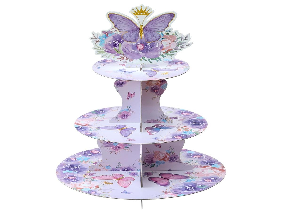 Lurelia Suporte Para Cupcakes, Borboleta, Para Festas E Sobremesas