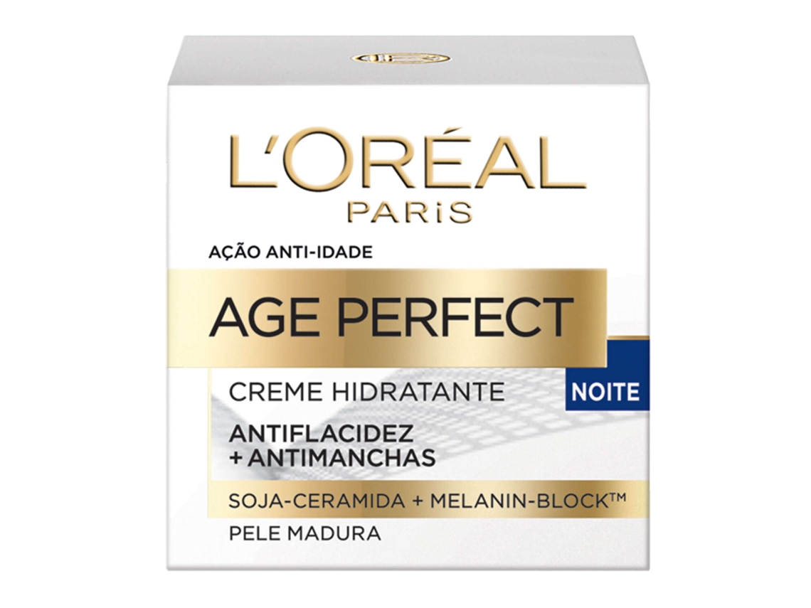 Creme de Rosto Noite Age Perfect Hidratante Antimanchas 60+ L'ORÉAL PARIS emb. 50 ml