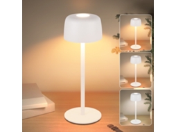 Nettlife Candeeiro De Secretária Led Sem Fios, Lâmpada De Cabeceira Sem Degraus Com Bateria, Regulável, Recarregável Por Usb-c, Para Casa