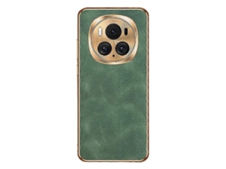 Capa Para Celular Honor Magic6 Pro Em Pele De Cordeiro Com Revestimento Eletrolítico