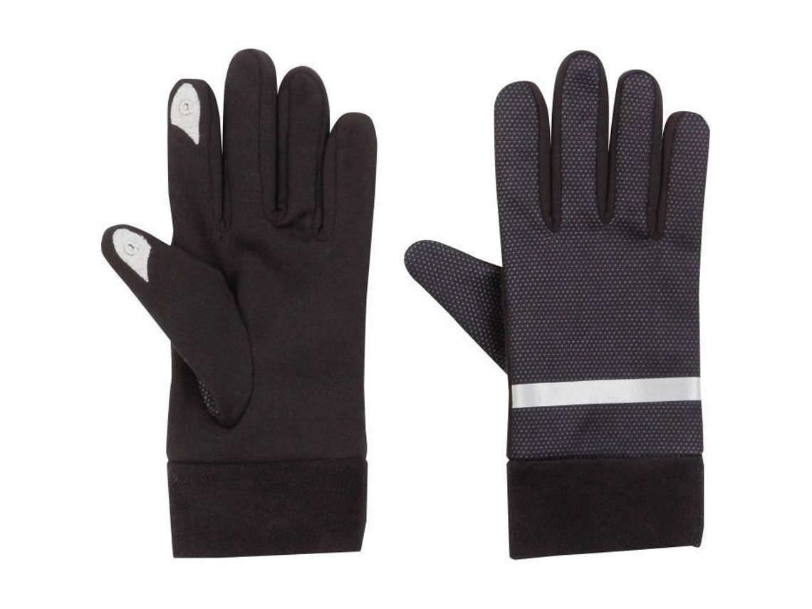 Luvas De Corrida Athli Tech Warm Touch Para Homens Preto