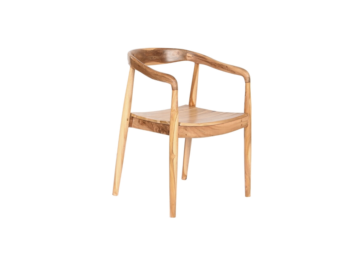 Cadeira DKD HOME DECOR Castanho Teca 56 X 51 X 78 Cm