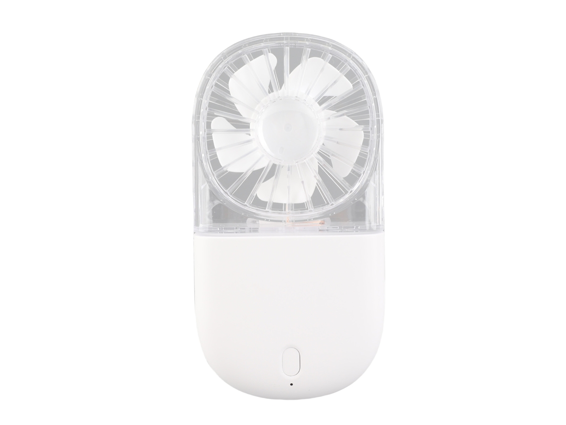 Laxiscreed Ventilador Mini De Pescoço Recarregável Por Usb, Compacto, Transparente E Fácil De Transportar