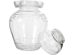 Pote De Vidro Para Picles, 2500ml, Redondo, Hermético, Vários Estilos