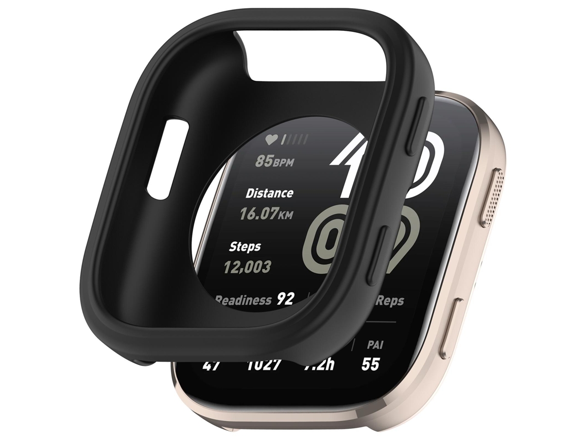Capa para Amazfit Bip 6 Silicone de Cor Sólida, Preta GERTIZ
