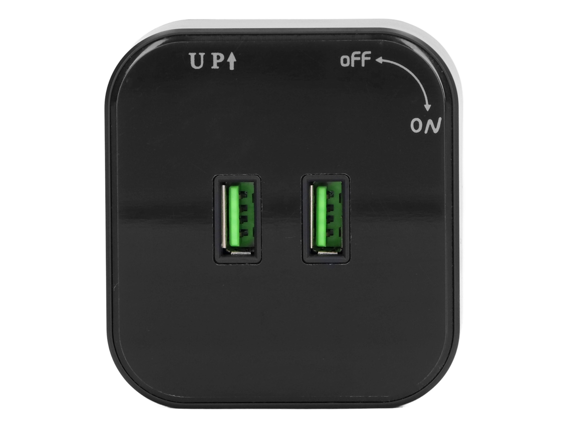 Adaptador De Trilho Com 2 Usb E Tomada Sem Fio