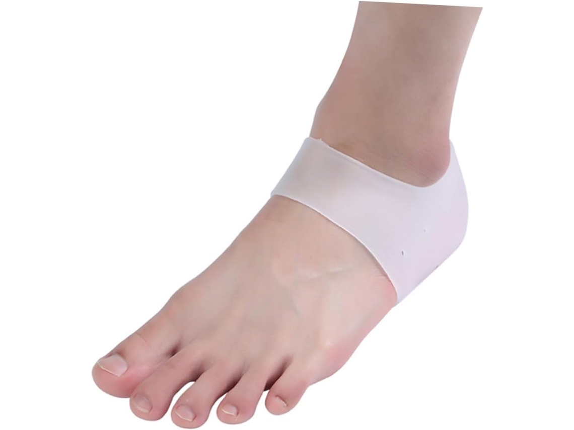5 Pares De Meias Calcanhar Para Sapatos, Proteção Anti Rachaduras Para O Tornozelo