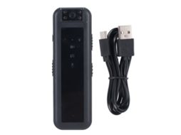 Aetheria gravadora de Vídeo Mini Portátil Hd com Lente Rotativa 180° 700mah para Aulas e Reuniões