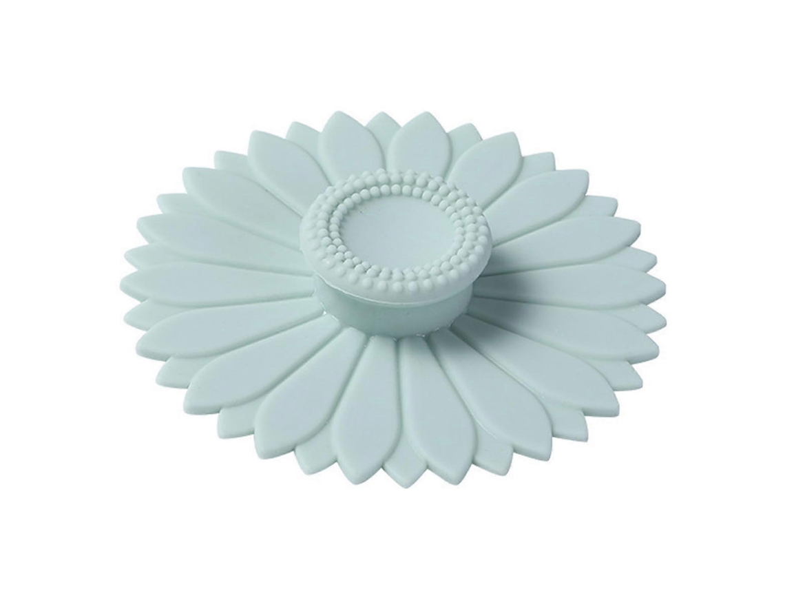 Tampa De Silicone Para Copo Com Estampa De Girassol, À Prova De Poeira E Vazamentos, Ideal Para Café Ou Chá Em Camping. Verde.